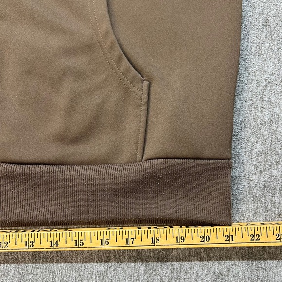 Burton Mens Full Zip Hoodie Brown Logo Athletic Outdoor Casual Comfort XL - Picture 5 of 10